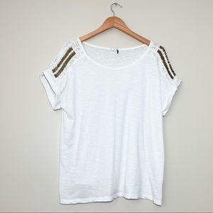 Anthropologie Akemi + Kim Beaded Top